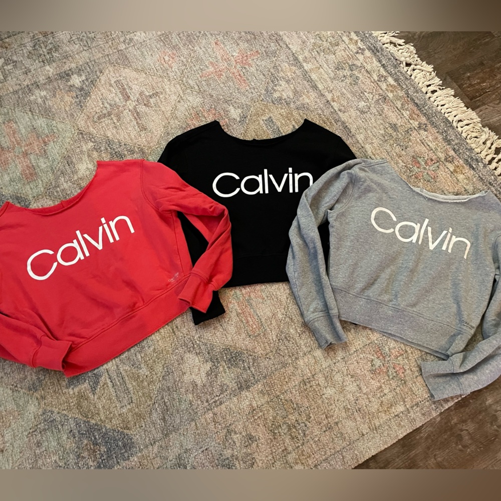 Calvin Klein Performance raw neck sweatshirts (3) Women’s XS